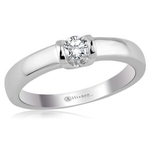 S10015 - Alliance gouden solitair / trouwring / verlovingsring