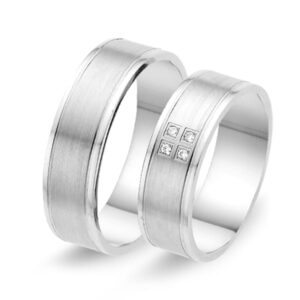 D1970 - Alliance witgouden trouwringen